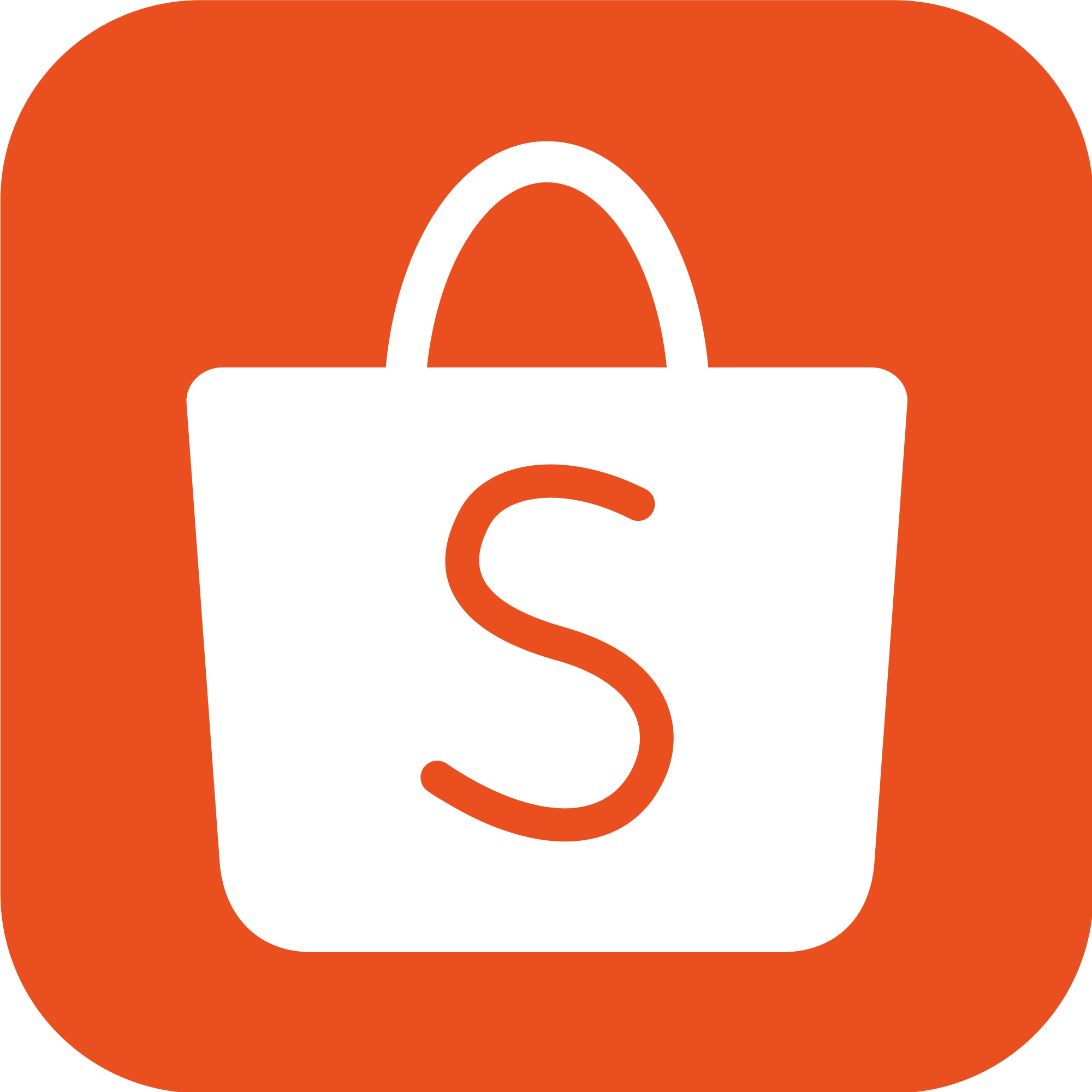 Shopee  Square Logo PNG Transparent Background